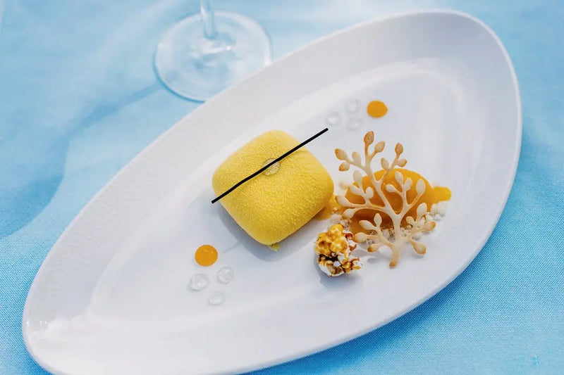 A mango dessert at Thila restaurant, Niva Kurumba Maldives.