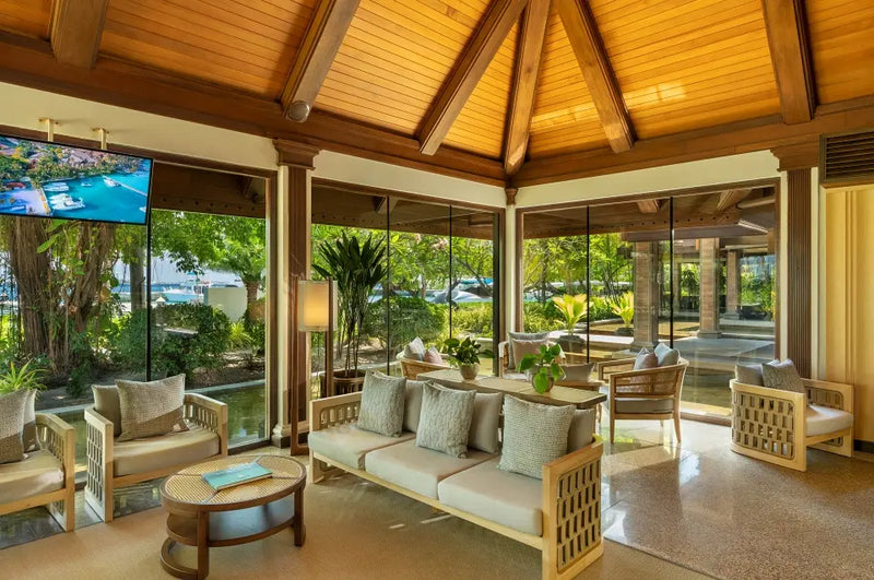 The lounge at Niva Kurumba Maldives.