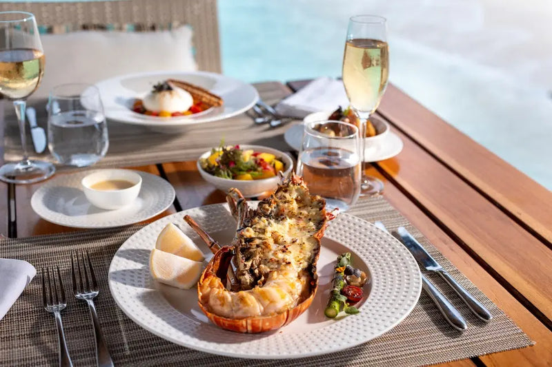 Lobster at Sand, Niva Velassaru Maldives.