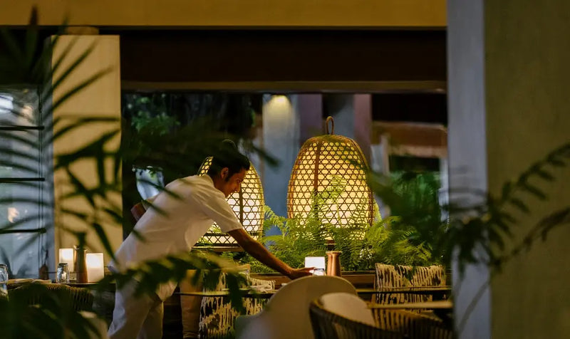 Dinner at Niva Velassaru Maldives.