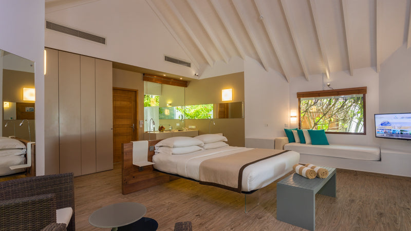A bedroom at Cocoon Maldives.