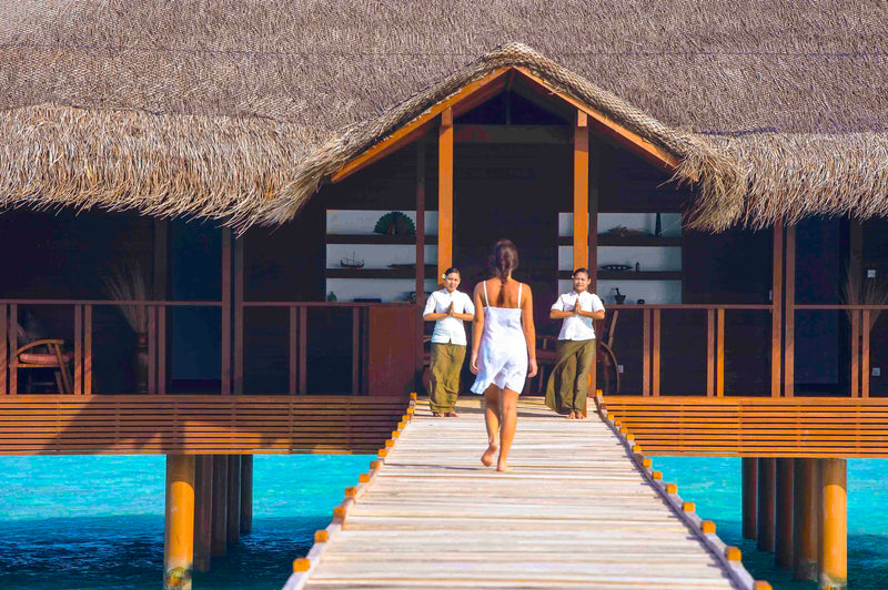The spa at Medhufushi Island Resort.