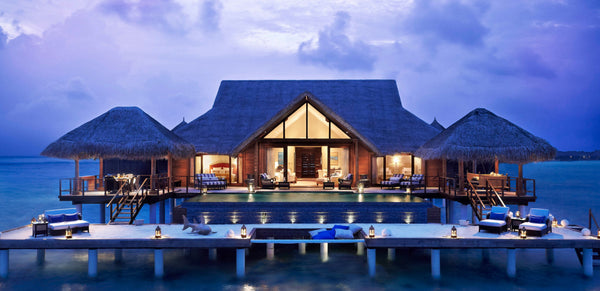 Oceanfront villas at Taj Exotica Resort & Spa, Maldives.