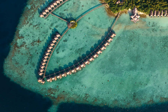 Ayada Maldives from above, the island&