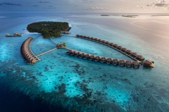 Ayada Maldives from above, the island&