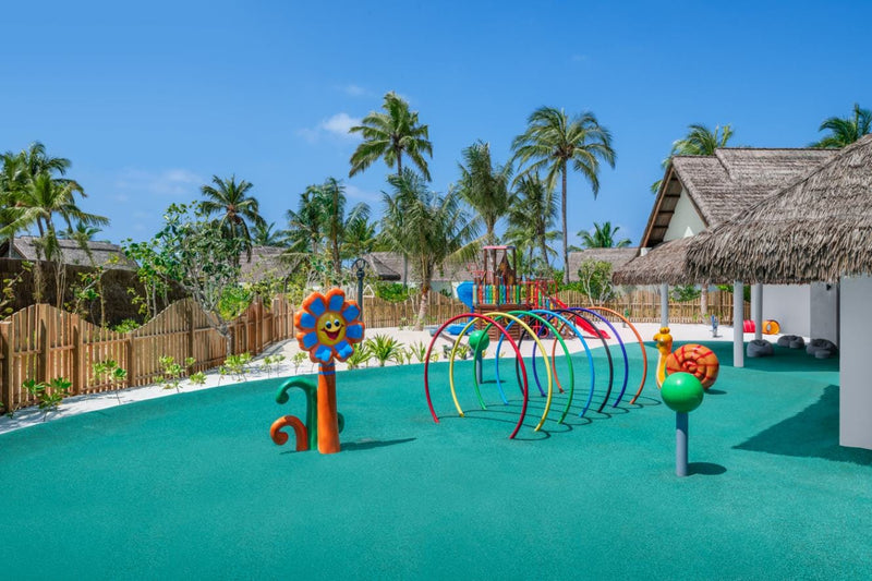 Outdoor play area at the kids' club, JW Marriott Maldives Kaafu Atoll