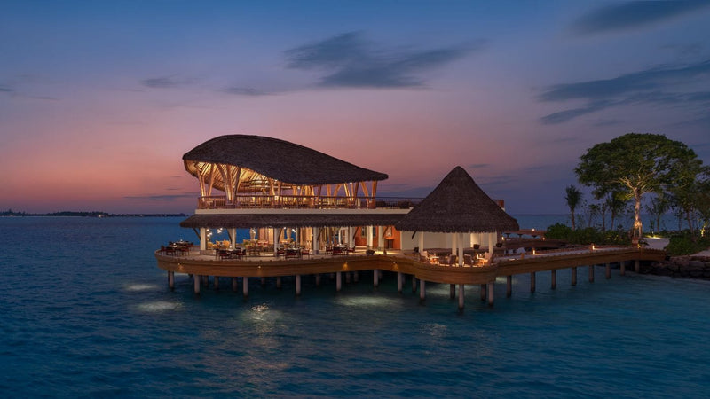 Exterior of Nikkei and Athiri restaurants, JW Marriott Maldives Kaafu Atoll