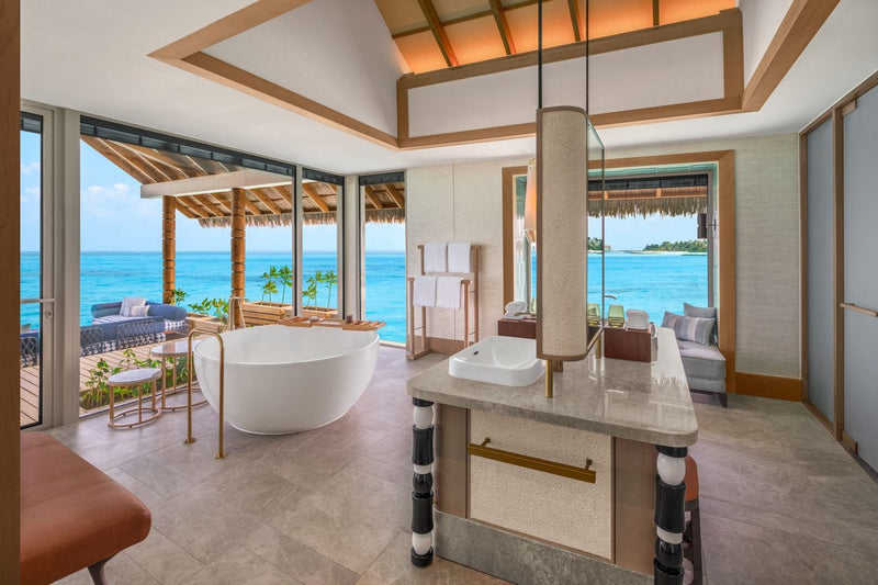 Bathroom of the Ocean Residence at JW Marriott Maldives Kaafu Atoll