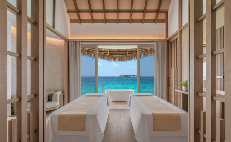 Treatment room at the spa, JW Marriott Maldives Kaafu Atoll