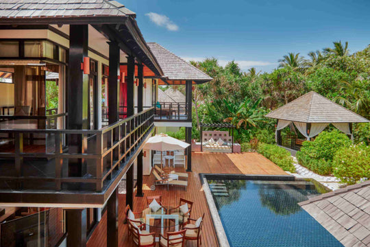 Celebrity Retreat at Sun Siyam Iru Fushi from outside, the three-bedroom retreat (4)