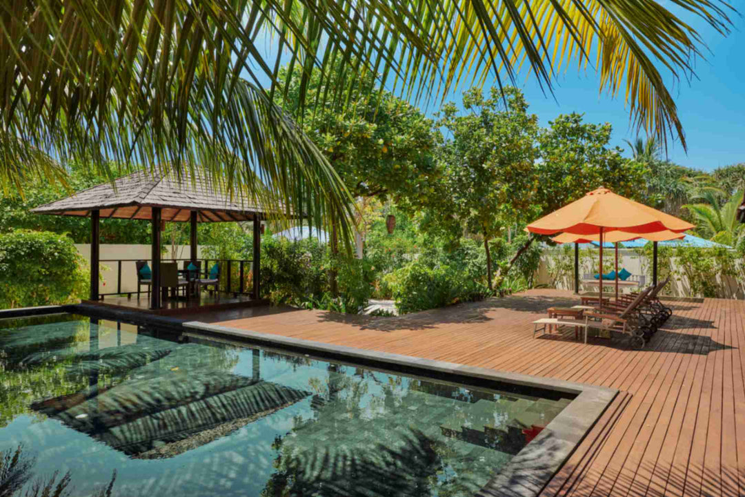 Hidden Retreat at Sun Siyam Iru Fushi from outside, a two-bedroom retreat