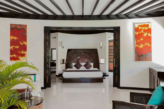 Inside a Private Pool Beach Villa at Sun Siyam Iru Fushi, 200 sq m on the sand