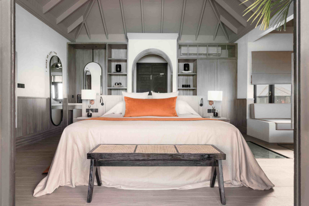 Water Villa with Pool at Sun Siyam Iru Fushi from outside, 123 sq m over the lagoon (5)