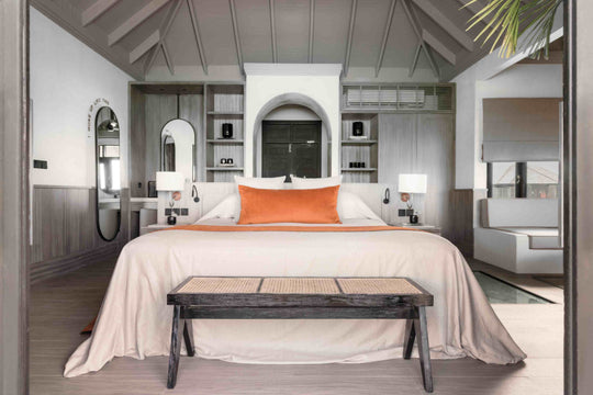 Water Villa with Pool at Sun Siyam Iru Fushi from outside, 123 sq m over the lagoon (5)