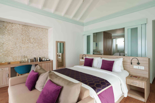 Two Bedroom Lagoon Villa with Pool and Slide over the water at Siyam World, Noonu Atoll, Maldives