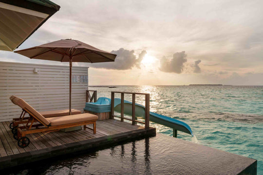 Ocean Villa with Pool and Slide, interior at Siyam World, Noonu Atoll, Maldives