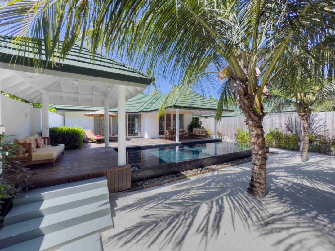 Villa deck and private pool at Siyam World, Noonu Atoll, Maldives