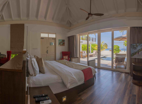 Villa interior with sea view at Siyam World, Noonu Atoll, Maldives