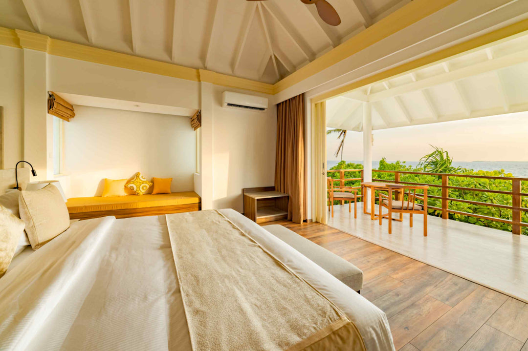 View from a Two Storey Pool Beach Residence at Siyam World, Noonu Atoll, Maldives