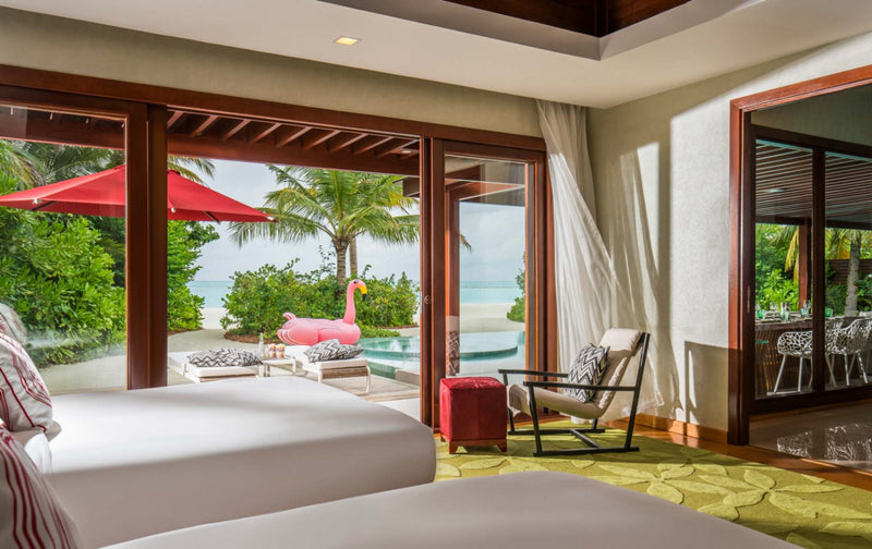 Interconnected room in a Three Bedroom Beach Pool Pavilion at Niyama Private Islands