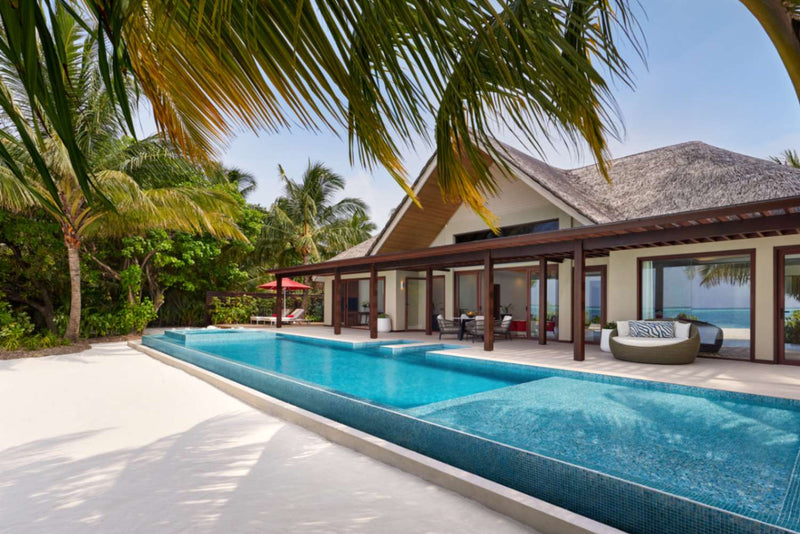 Beachfront of a Two Bedroom Beach Pool Pavilion at Niyama Private Islands