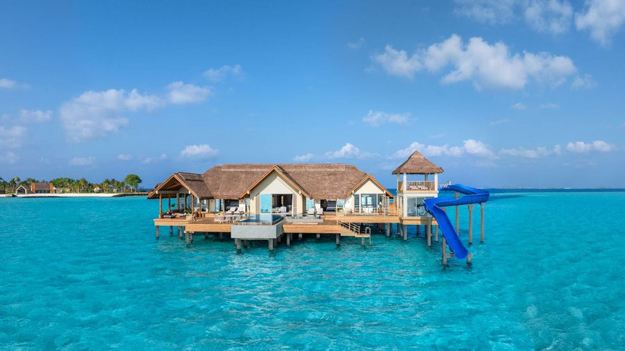 The Ocean Residence over the lagoon at JW Marriott Maldives Kaafu Atoll Island Resort