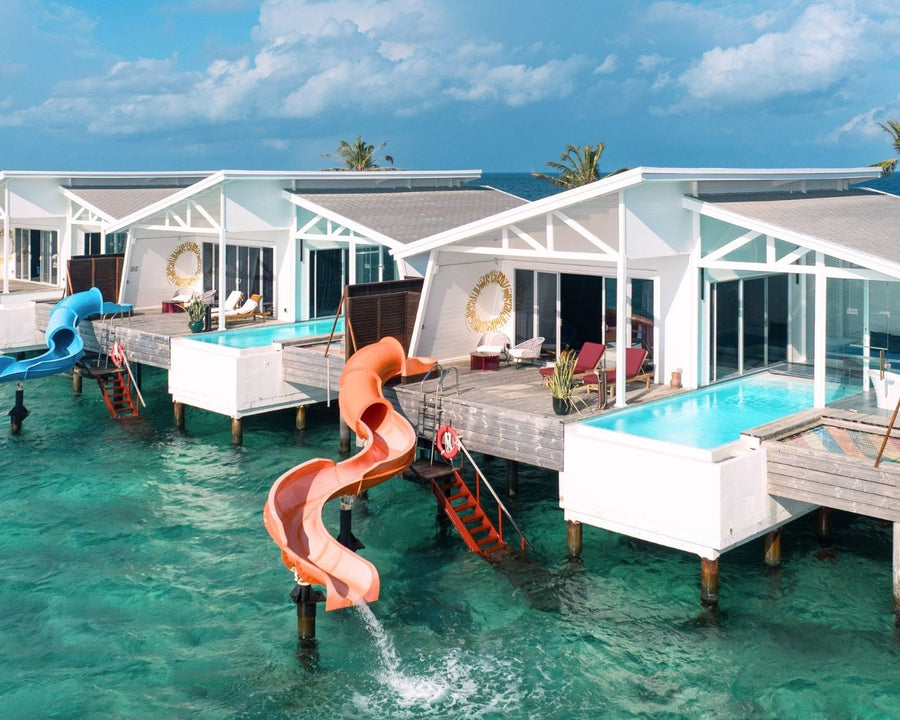 Odi Water Villas with Private Pool & Slide at Oaga Art Resort