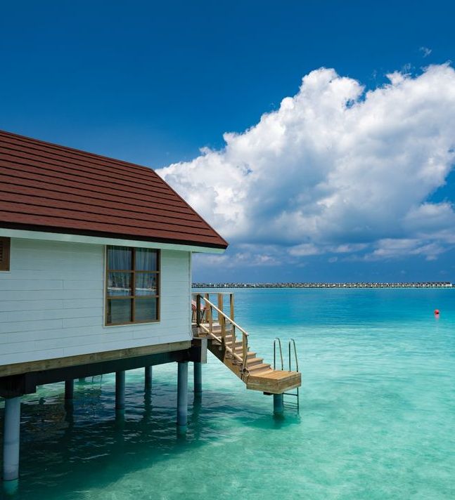 OBLU SELECT Lobigili, North Malé Atoll: an overwater villa with steps down into the lagoon