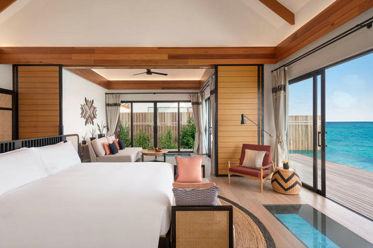 Hilton Maldives Amingiri Resort &amp; Spa, North Malé Atoll — overwater villa exterior
