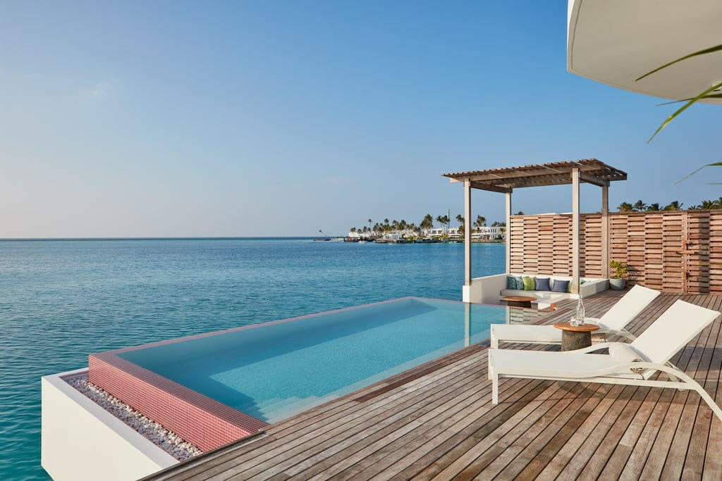 Jumeirah Olhahali Island, North Malé Atoll — overwater villa exterior